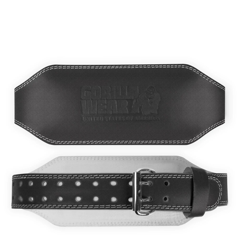 6 Inch Padded Leather Belt - Gorilla Wear