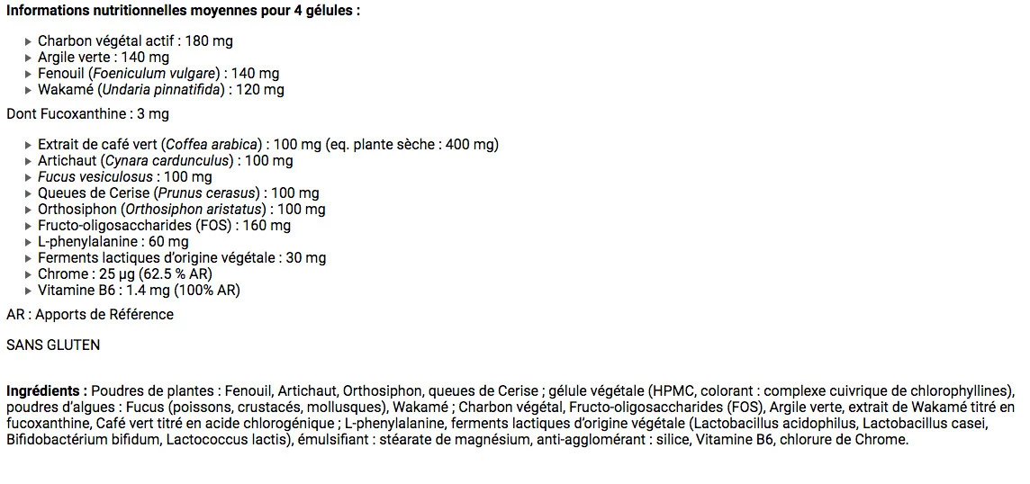 Taille Abdos Ventre Plat - nutrifact