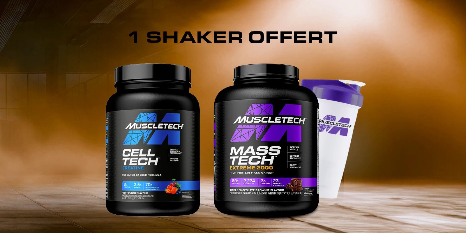 Cadeau : recevez votre shaker MuscleTech gratuitement !